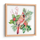 Cardenal Holly Christmas Ii - B. Hoola Van Nooten | Cuadro decorativo de Canvas Lab