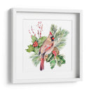 Cardenal Holly Christmas Ii - B. Hoola Van Nooten | Cuadro decorativo de Canvas Lab