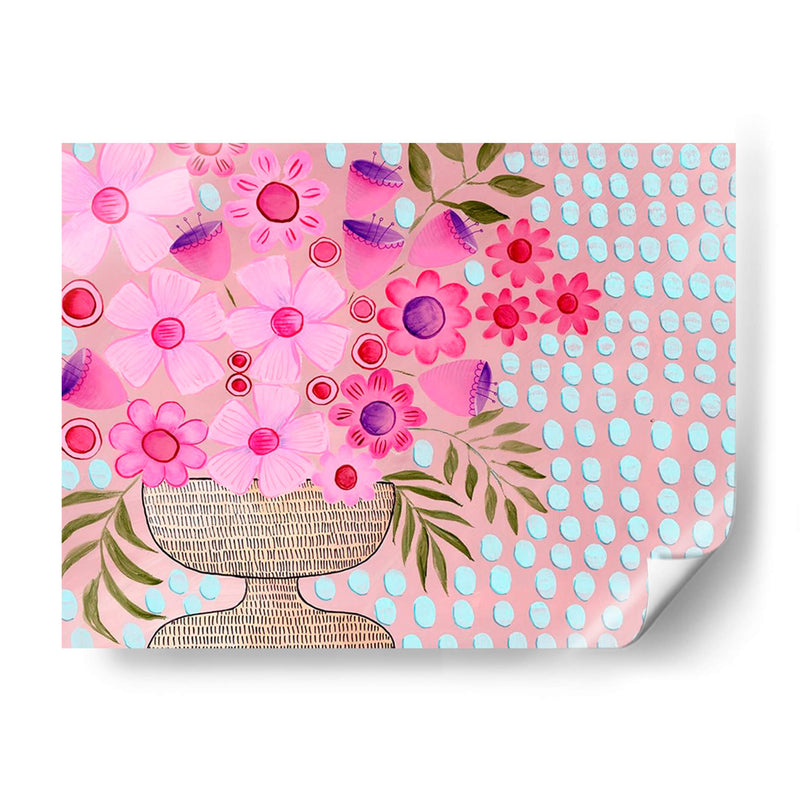 Griego Rosa Floral I - Regina Moore | Cuadro decorativo de Canvas Lab