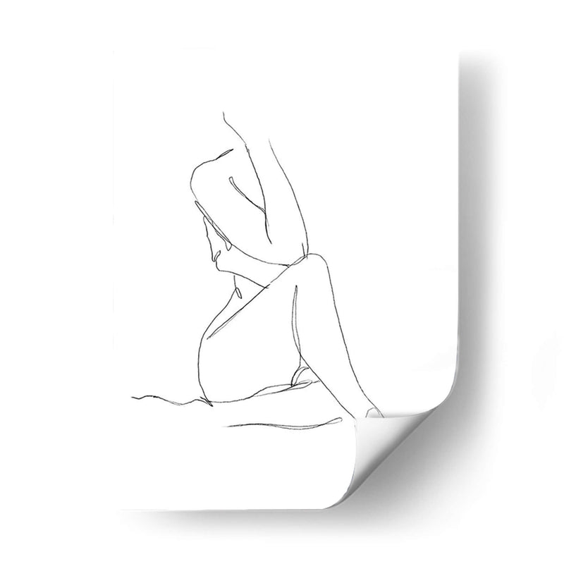 Boceto De Contorno Desnudo I - Ethan Harper | Cuadro decorativo de Canvas Lab