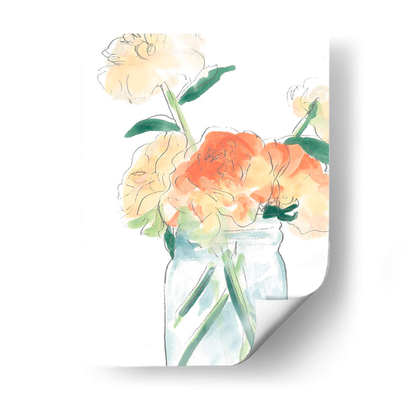 Boceto De Posy Soft I - June Erica Vess | Cuadro decorativo de Canvas Lab