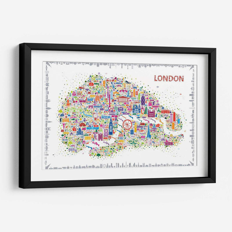 Ciudades Icónicas-Londres - A Very Modern Dog | Cuadro decorativo de Canvas Lab