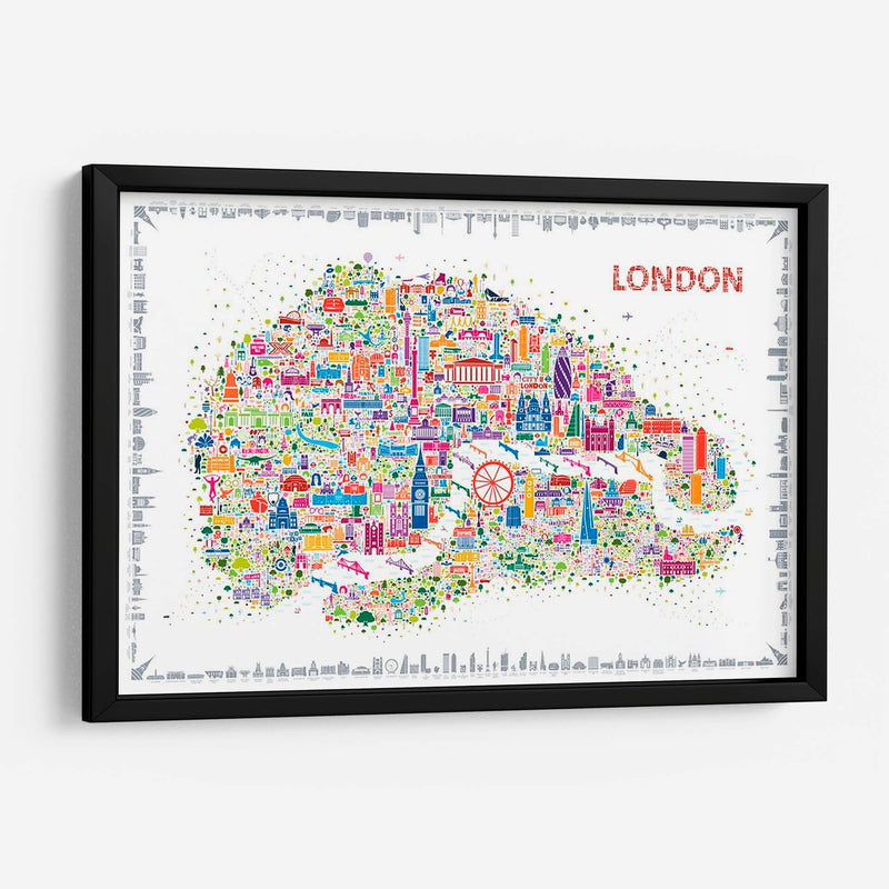 Ciudades Icónicas-Londres - A Very Modern Dog | Cuadro decorativo de Canvas Lab