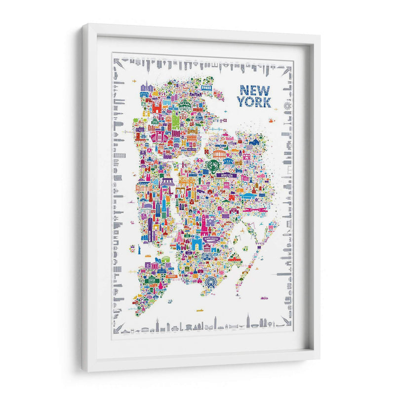 Ciudades Icónicas-Nueva York - A Very Modern Dog | Cuadro decorativo de Canvas Lab