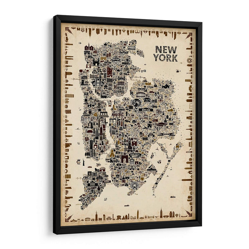 Ciudades Icónicas Antiguas-Nueva York - A Very Modern Dog | Cuadro decorativo de Canvas Lab