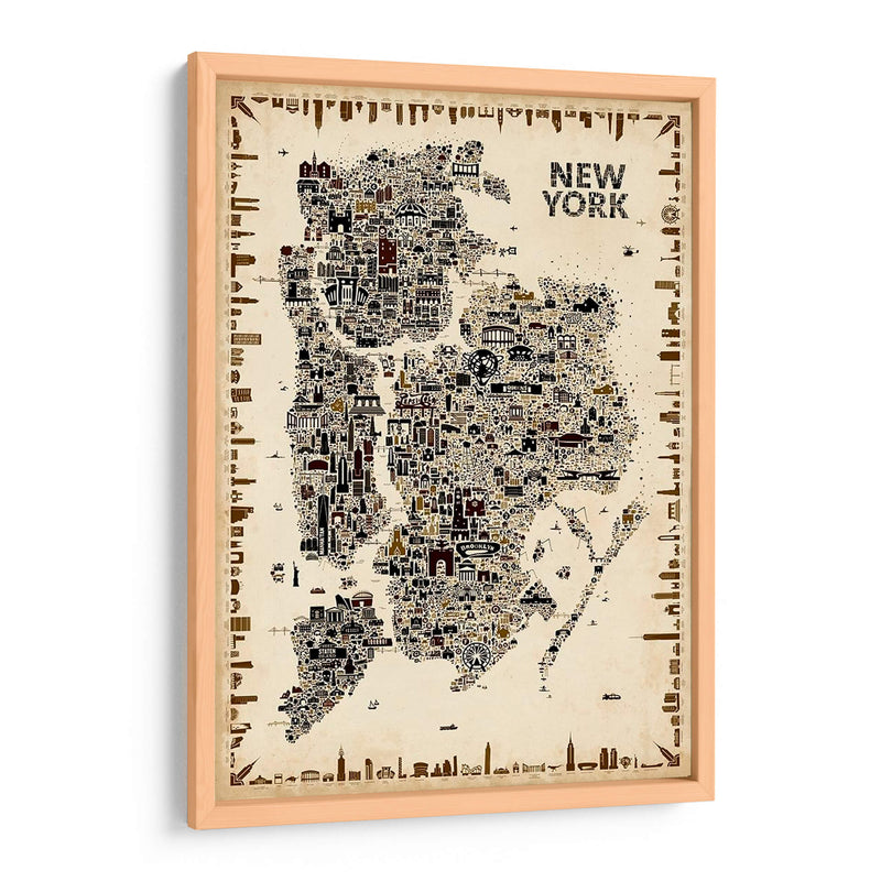 Ciudades Icónicas Antiguas-Nueva York - A Very Modern Dog | Cuadro decorativo de Canvas Lab