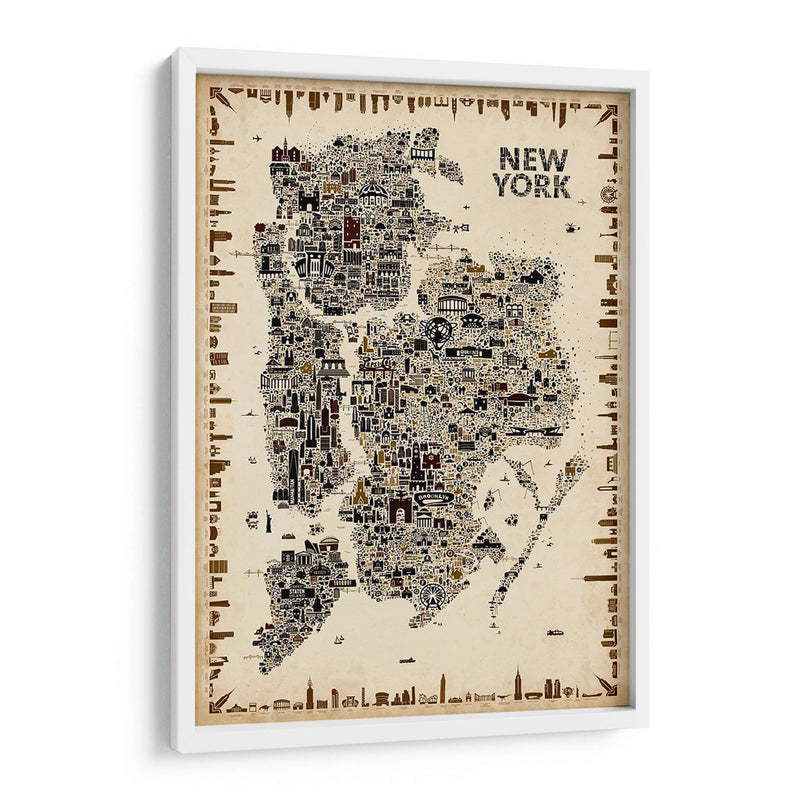 Ciudades Icónicas Antiguas-Nueva York - A Very Modern Dog | Cuadro decorativo de Canvas Lab