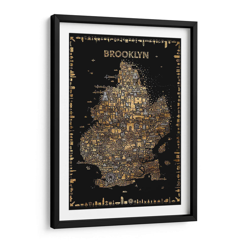 Glam Glam New York-Brooklyn - A Very Modern Dog | Cuadro decorativo de Canvas Lab