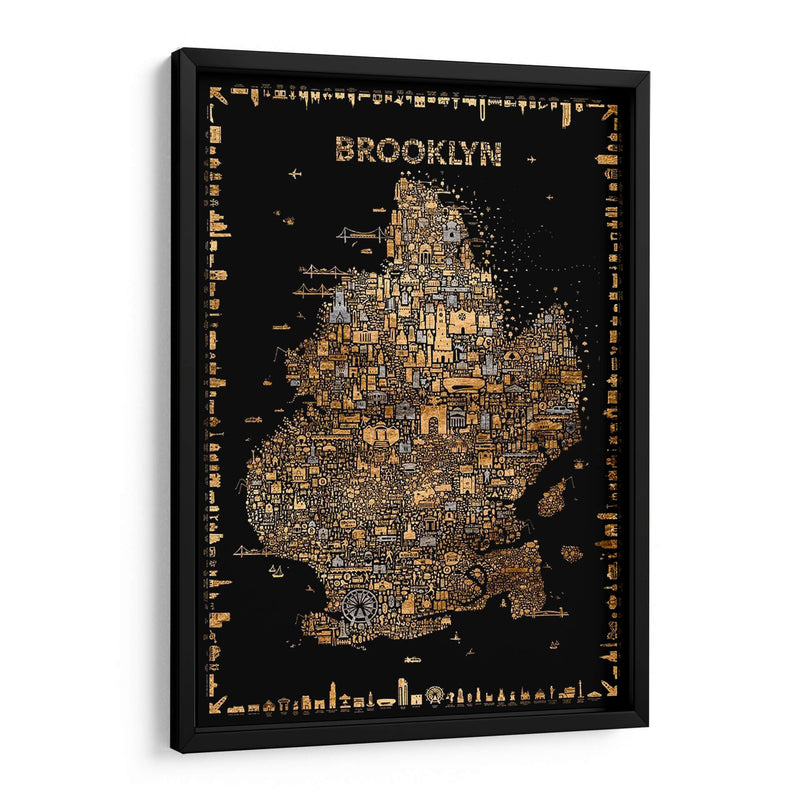 Glam Glam New York-Brooklyn - A Very Modern Dog | Cuadro decorativo de Canvas Lab