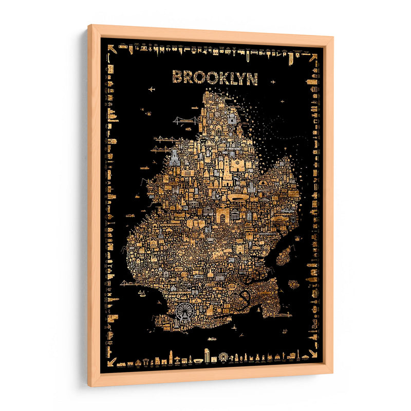 Glam Glam New York-Brooklyn - A Very Modern Dog | Cuadro decorativo de Canvas Lab