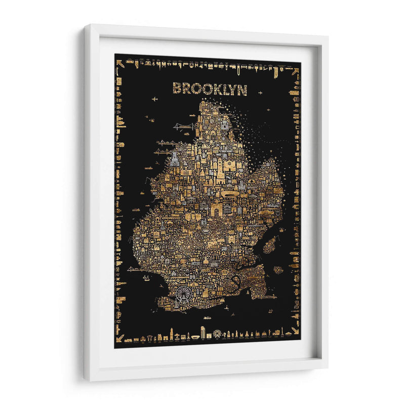 Glam Glam New York-Brooklyn - A Very Modern Dog | Cuadro decorativo de Canvas Lab