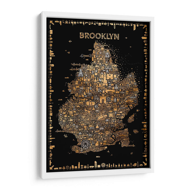 Glam Glam New York-Brooklyn - A Very Modern Dog | Cuadro decorativo de Canvas Lab