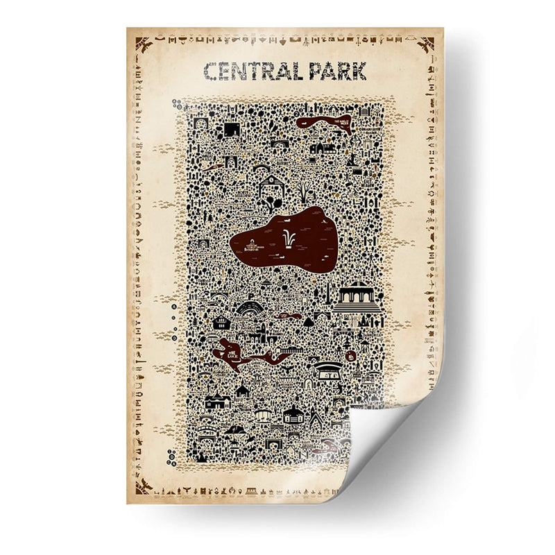 Colección De Antigua Nueva York-Central Parque - A Very Modern Dog | Cuadro decorativo de Canvas Lab