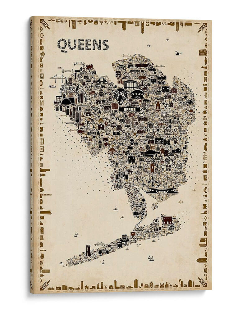 Colección De Nueva York Antigua Queens - A Very Modern Dog | Cuadro decorativo de Canvas Lab