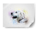 Labrador con acuarela | Cuadro decorativo de Canvas Lab