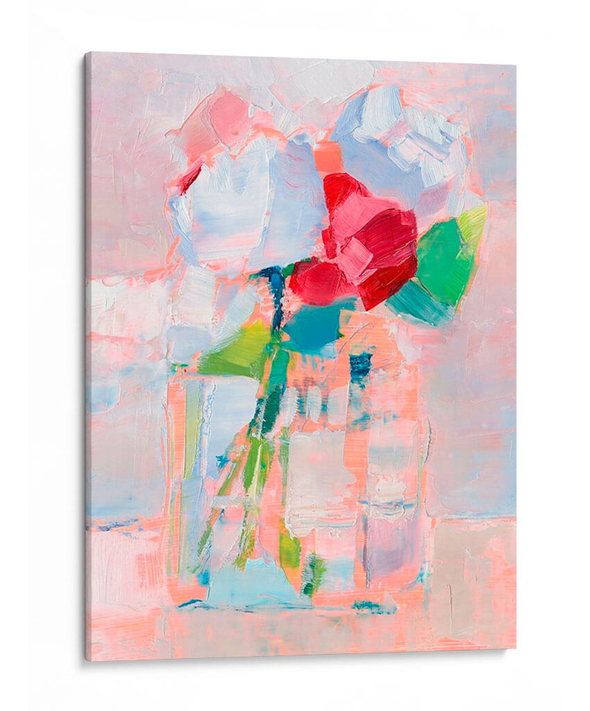 Flores Abstractas En Jarrón I - Ethan Harper | Cuadro decorativo de Canvas Lab