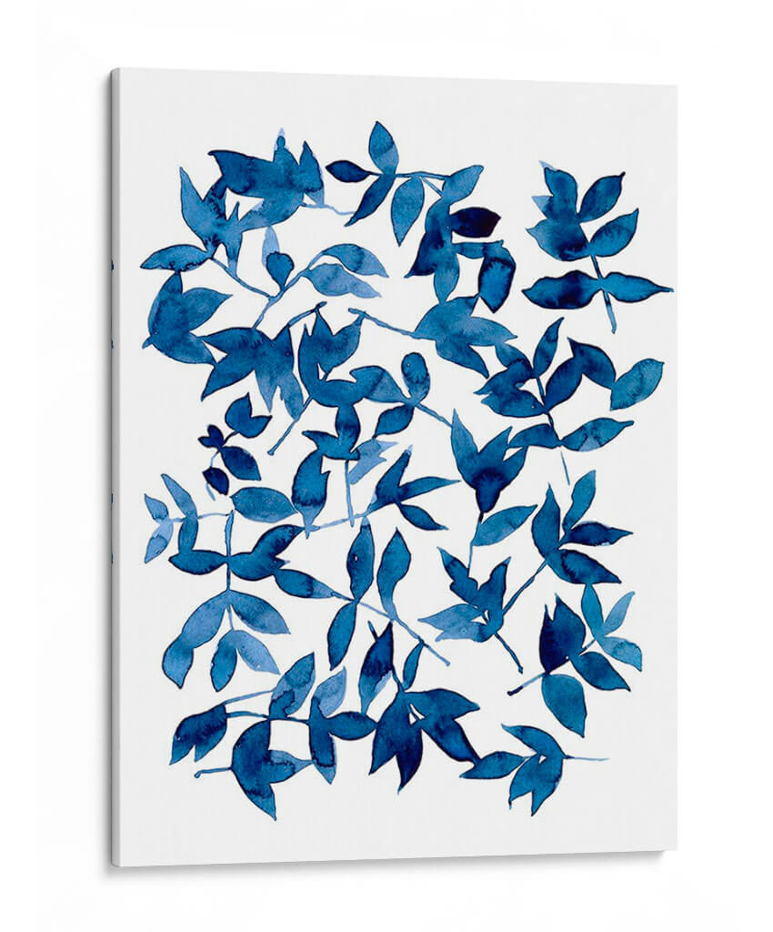 Índigo Caído Hojas Ii - Emma Scarvey | Cuadro decorativo de Canvas Lab