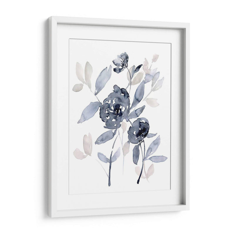 Peonies En Gris I - Jennifer Goldberger | Cuadro decorativo de Canvas Lab