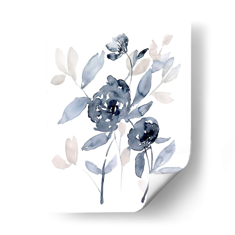 Peonies En Gris I - Jennifer Goldberger | Cuadro decorativo de Canvas Lab