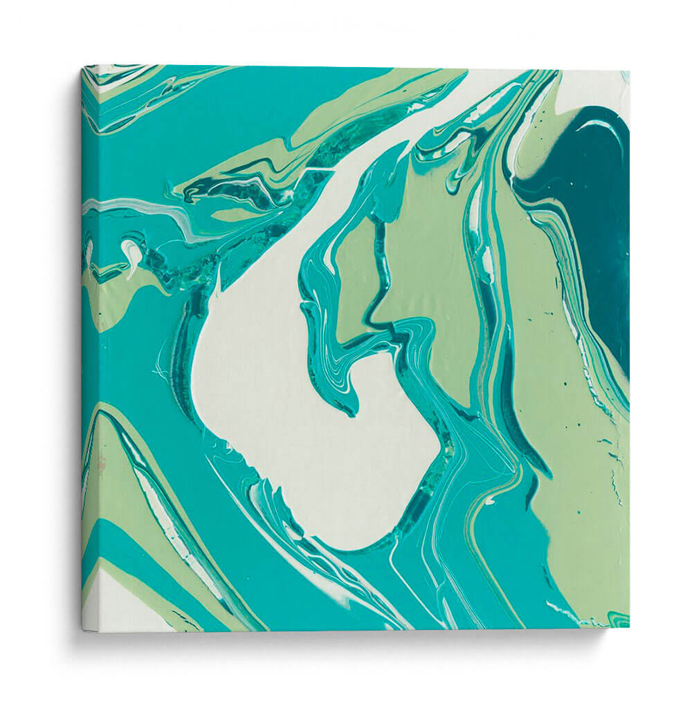 Fluyendo Teal Iv - Studio W | Cuadro decorativo de Canvas Lab