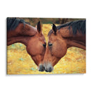 Acercamiento de caballos | Cuadro decorativo de Canvas Lab