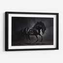 Caballo negro espectacular | Cuadro decorativo de Canvas Lab