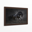Caballo negro espectacular | Cuadro decorativo de Canvas Lab