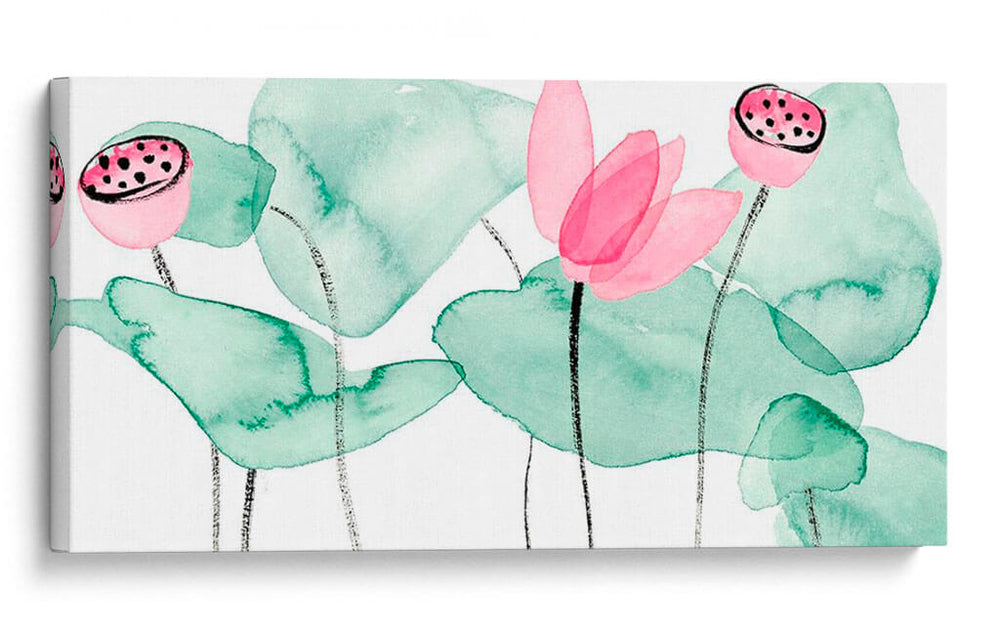 Lotus En La Naturaleza Ii - Melissa Wang | Cuadro decorativo de Canvas Lab