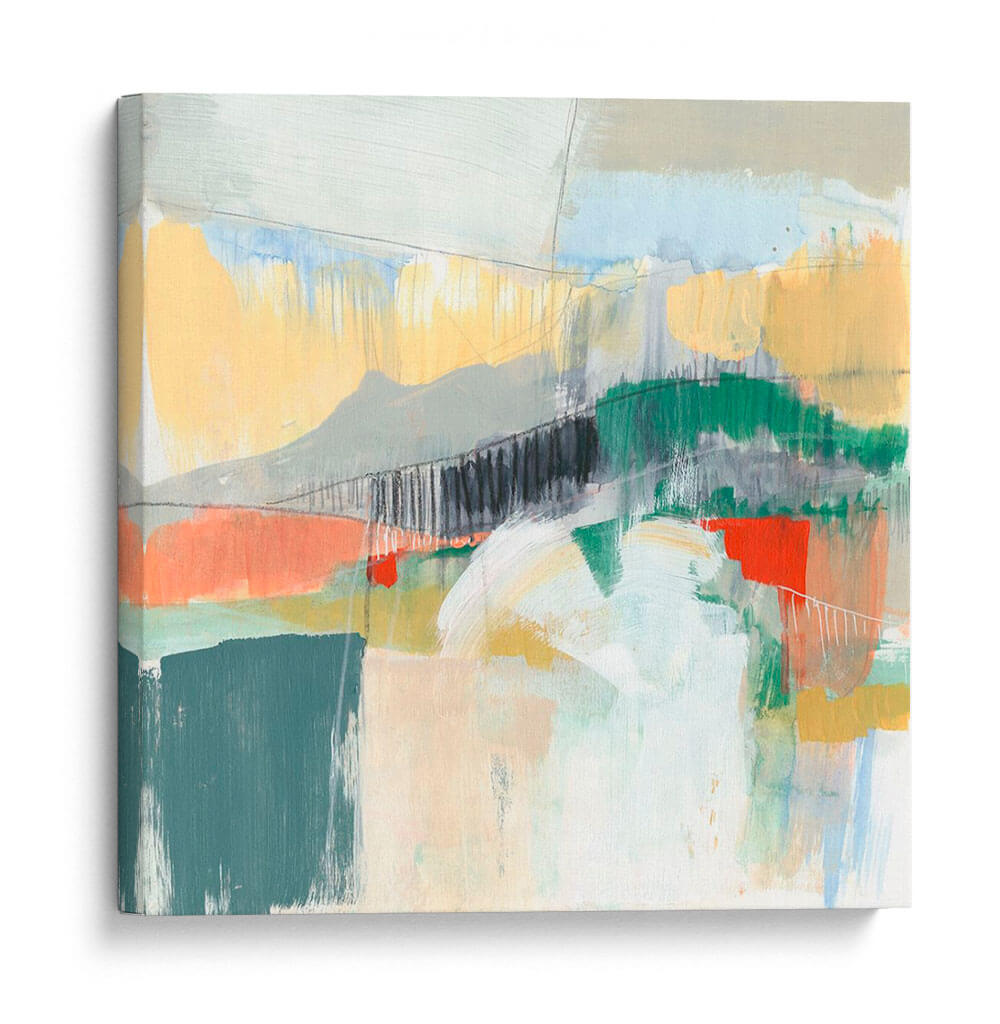 Montañas Abstractas Iii - Jennifer Goldberger | Cuadro decorativo de Canvas Lab