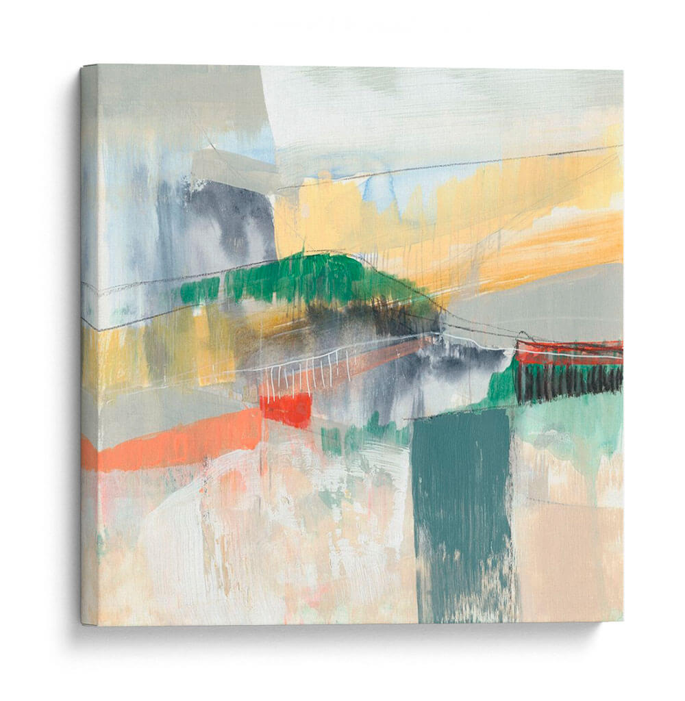 Montañas Abstractas Fiv Iv - Jennifer Goldberger | Cuadro decorativo de Canvas Lab