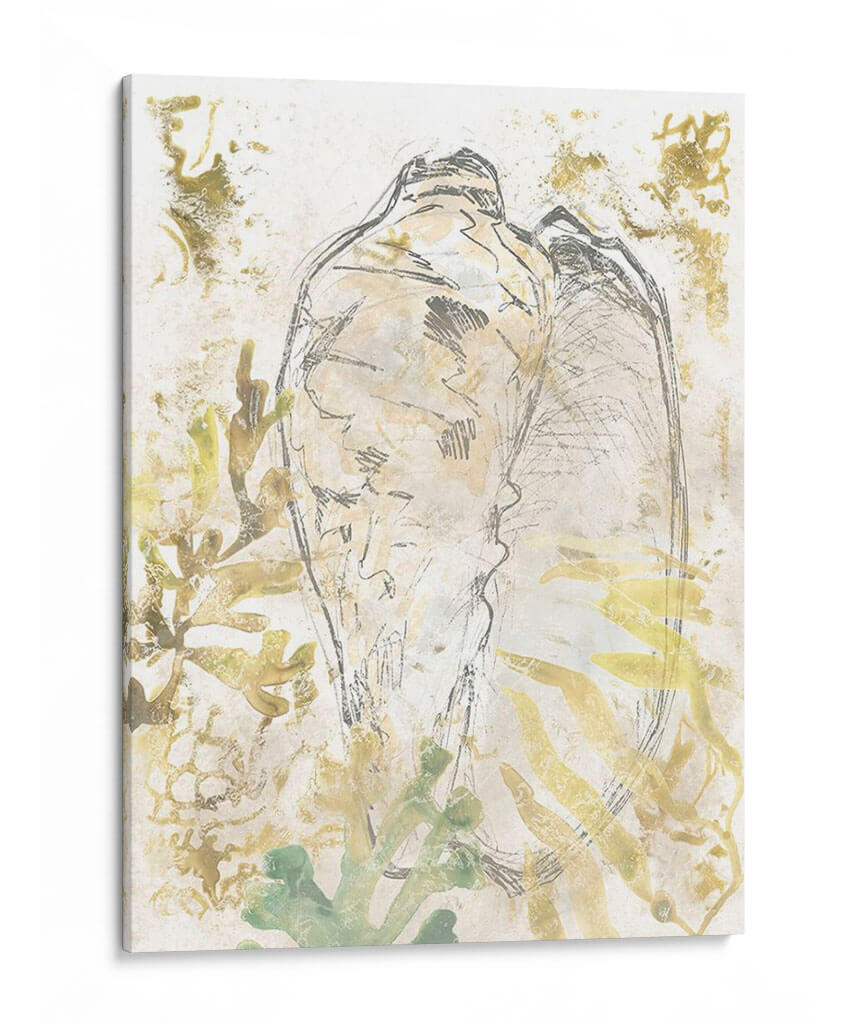 Verdant Shell Fresco Iv - June Erica Vess | Cuadro decorativo de Canvas Lab