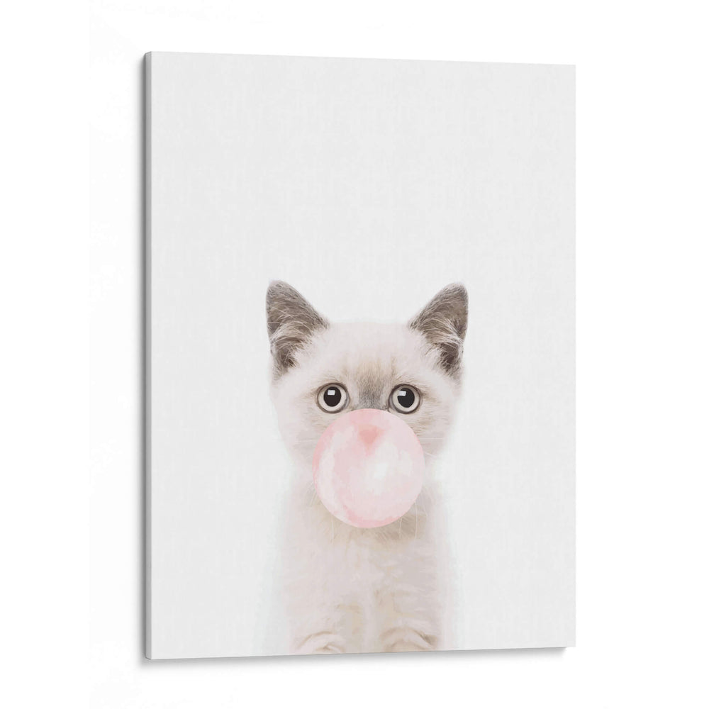 Cat Bubble Gum | Cuadro decorativo de Canvas Lab