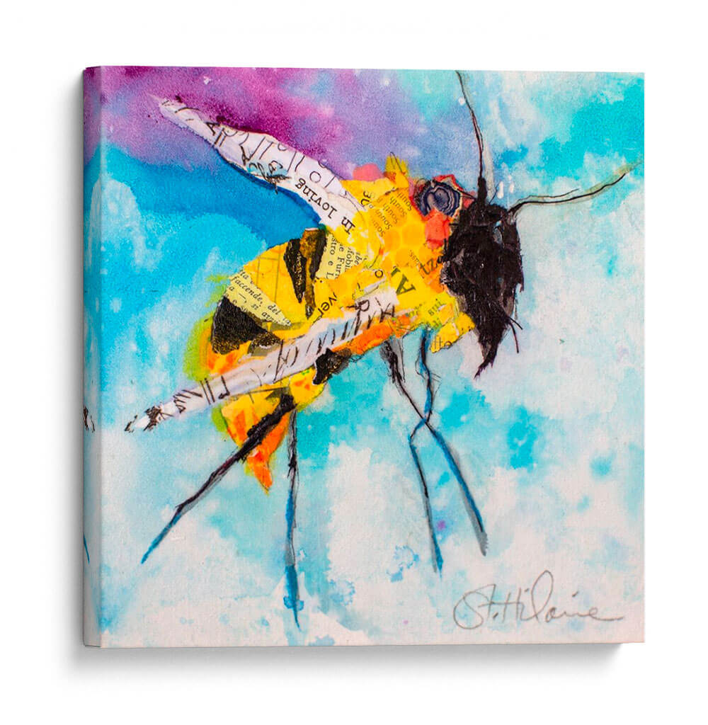 Feliz Abeja I - Elizabeth St. Hilaire | Cuadro decorativo de Canvas Lab