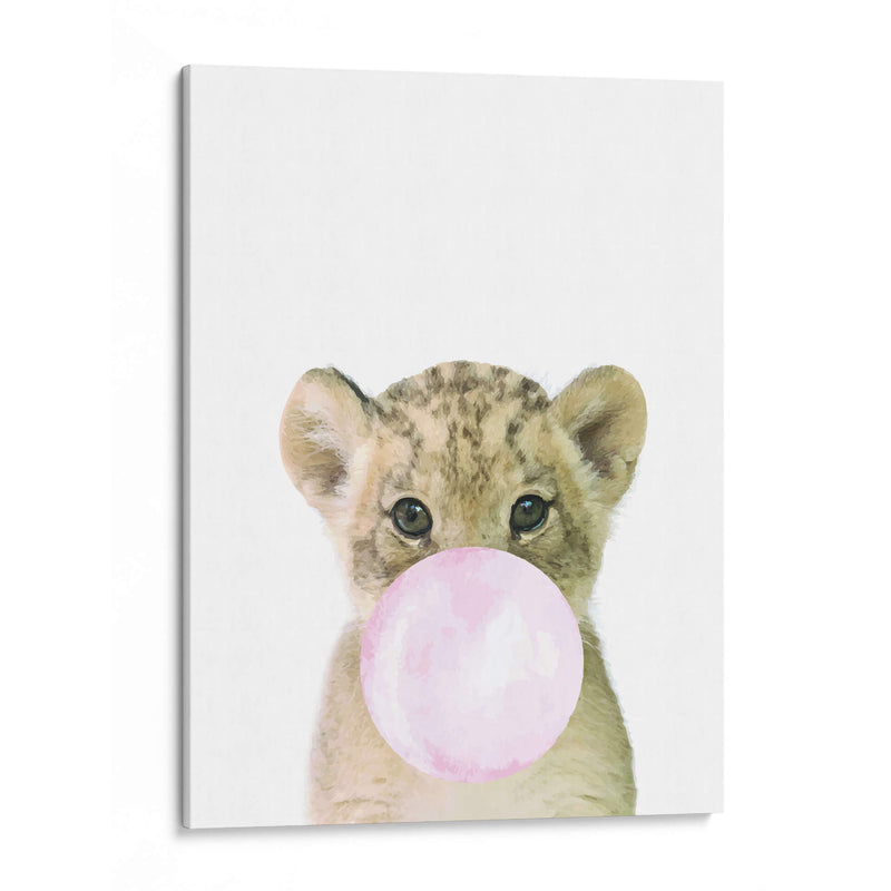 Lion Bubble Gum | Cuadro decorativo de Canvas Lab