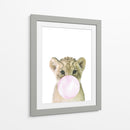 Lion Bubble Gum | Cuadro decorativo de Canvas Lab
