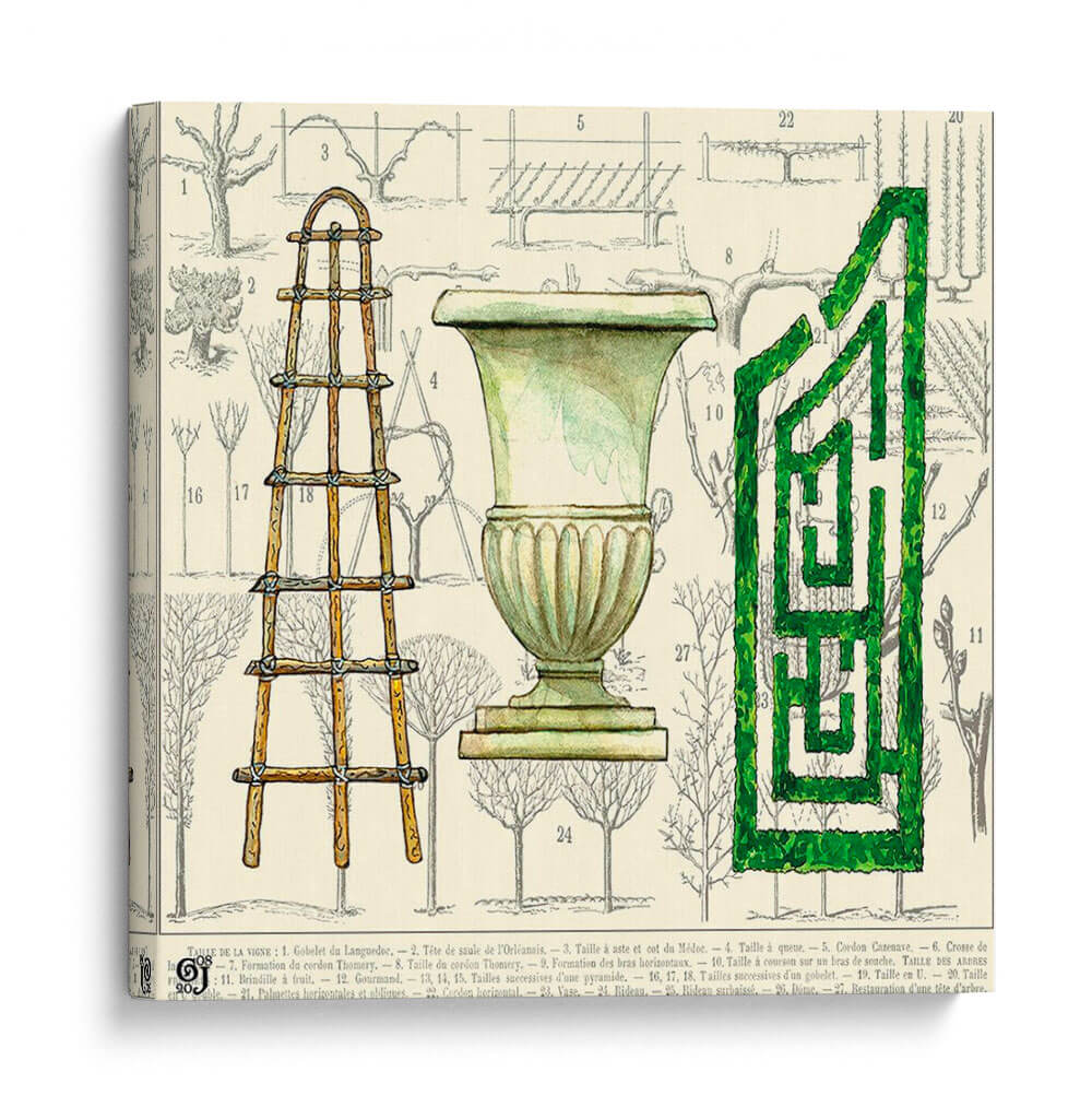 Laberinto De Jardín - Ginny Joyner | Cuadro decorativo de Canvas Lab
