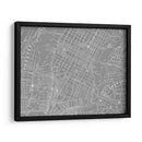 Mapa Gris Personalizado De Nueva York - Vision Studio | Cuadro decorativo de Canvas Lab