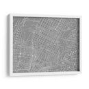 Mapa Gris Personalizado De Nueva York - Vision Studio | Cuadro decorativo de Canvas Lab
