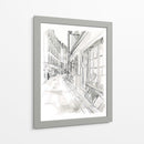 Bosquejo De La Ciudad Europea Vi - June Erica Vess | Cuadro decorativo de Canvas Lab