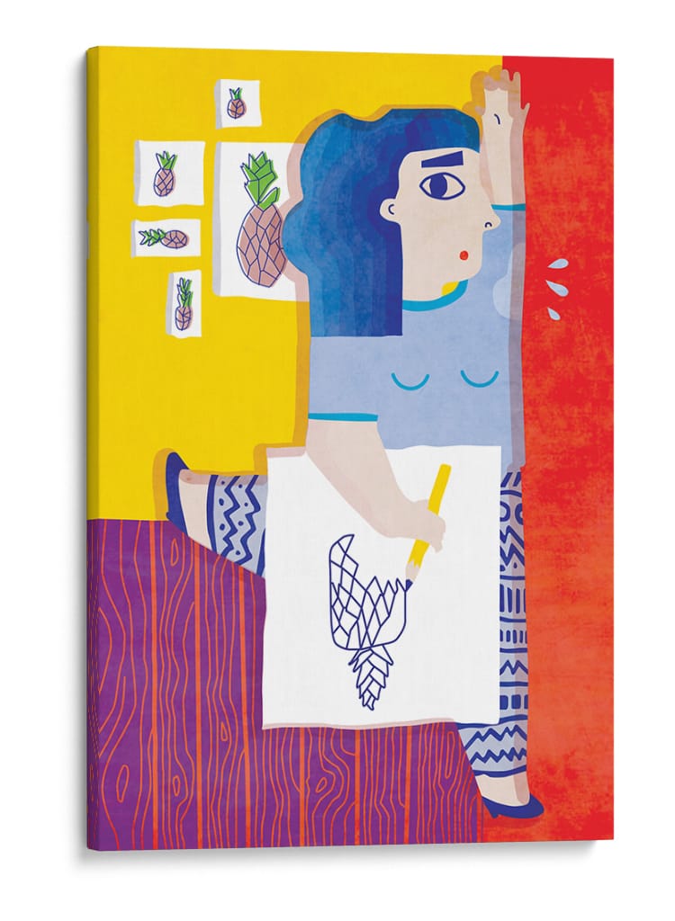 Ilustrando piñas | Cuadro decorativo de Canvas Lab