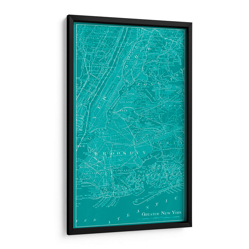 Mapa Gráfico De Nueva York - Vision Studio | Cuadro decorativo de Canvas Lab