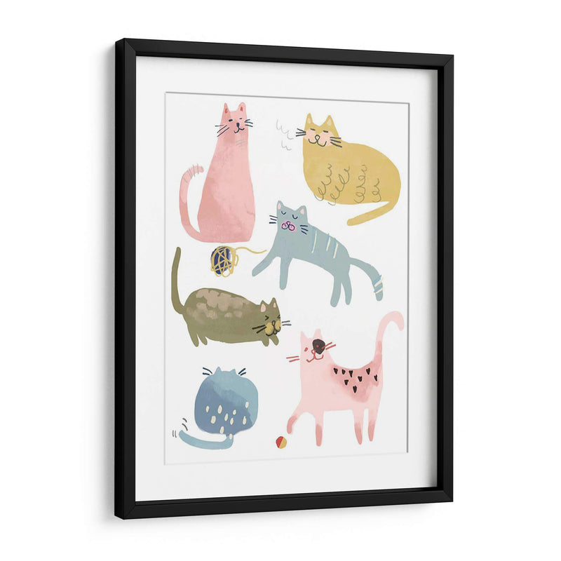 Cat Squad I - June Erica Vess | Cuadro decorativo de Canvas Lab