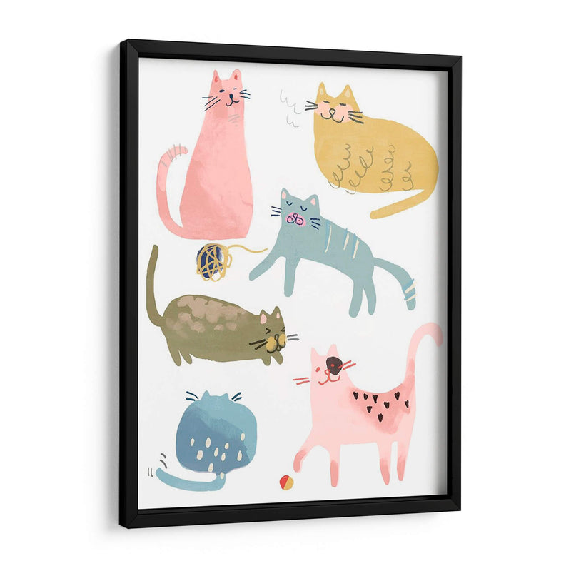 Cat Squad I - June Erica Vess | Cuadro decorativo de Canvas Lab