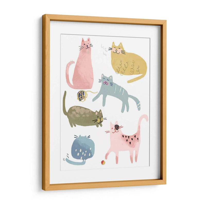 Cat Squad I - June Erica Vess | Cuadro decorativo de Canvas Lab