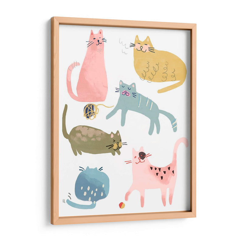 Cat Squad I - June Erica Vess | Cuadro decorativo de Canvas Lab