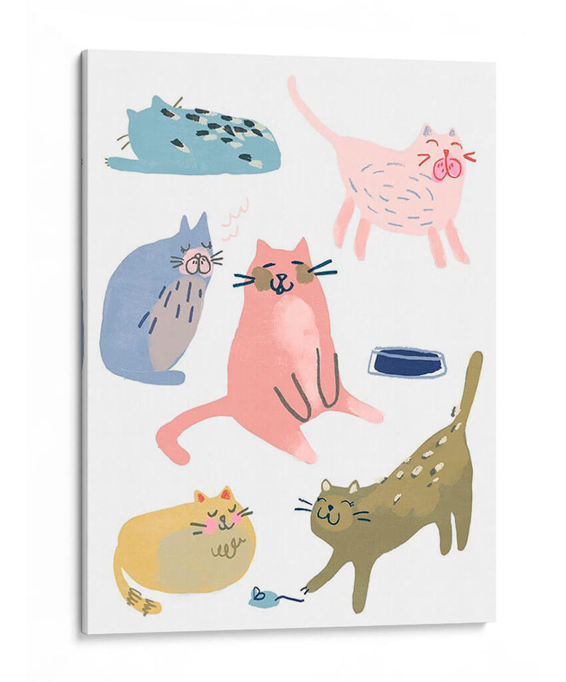 Cat Squad Ii - June Erica Vess | Cuadro decorativo de Canvas Lab