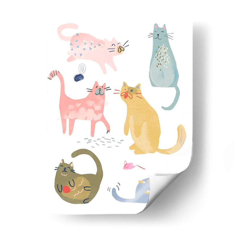 Cat Squad Iv - June Erica Vess | Cuadro decorativo de Canvas Lab