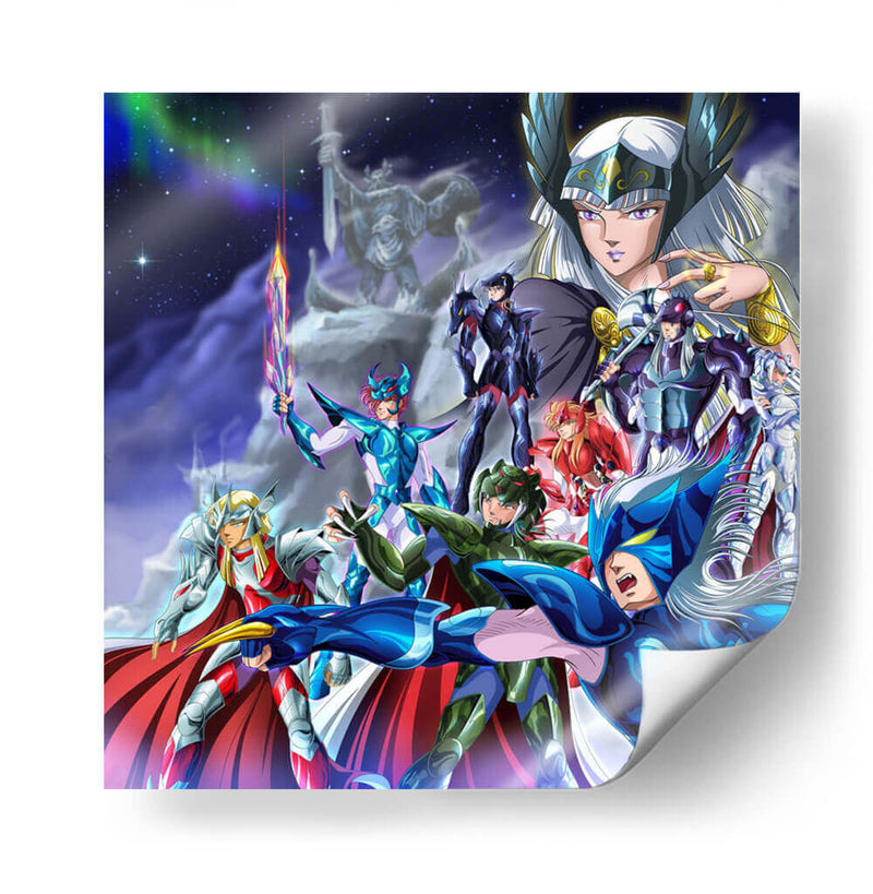 Hilda y los caballeros de Asgard - Juni Anker | Cuadro decorativo de Canvas Lab