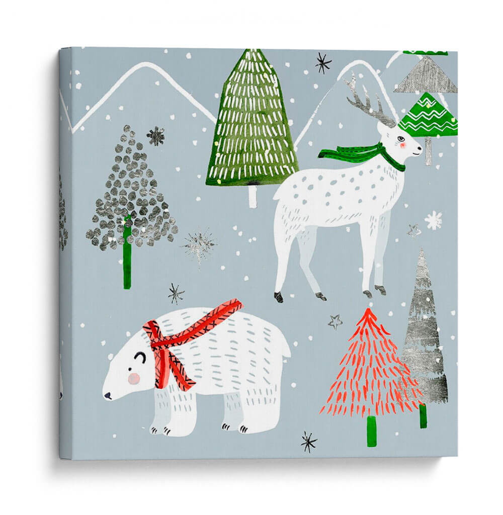 Estrellas Y Copos De Nieve I - Melissa Wang | Cuadro decorativo de Canvas Lab