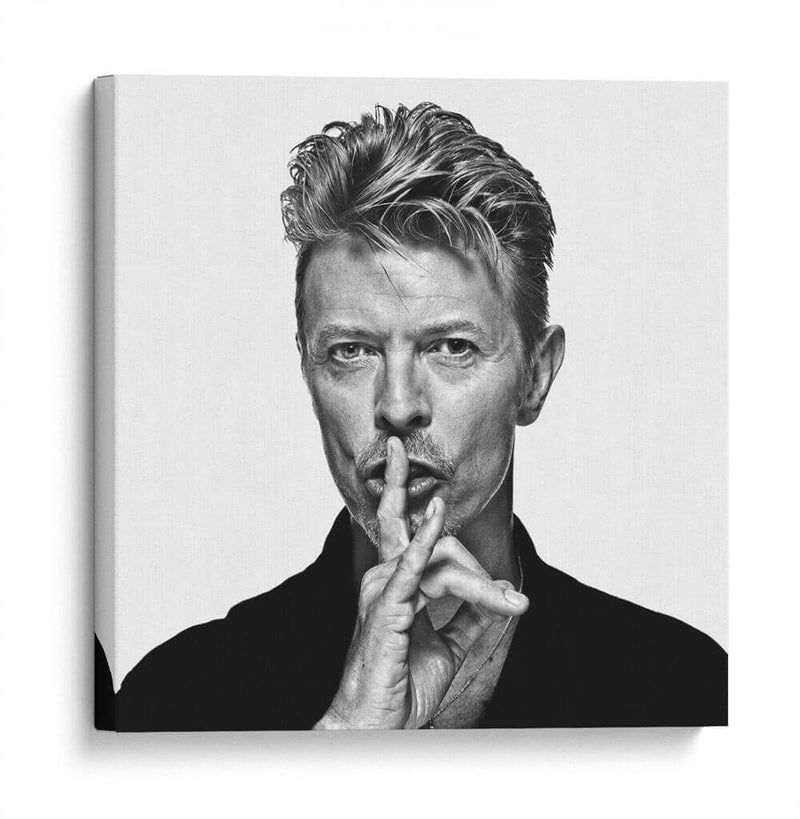 David Bowie shhh | Cuadro decorativo de Canvas Lab
